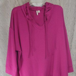C Active  Hot Pink Knit Hoodie Size XL